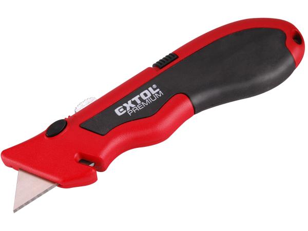 EXTOL PREMIUM 8855001-R - POŠK. OBAL nůž kovový s výměnným břitem, 19mm, 4ks náhradních bř