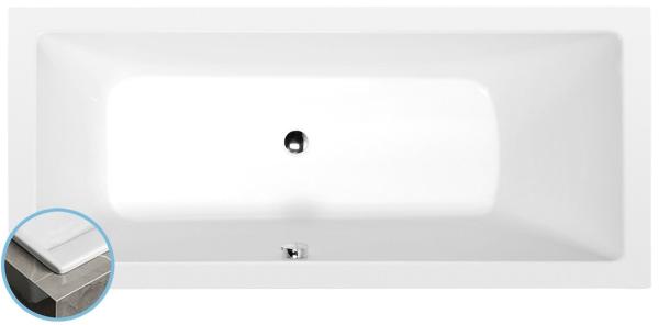MIMOA SLIM obdélníková vana 170x75x39cm, bílá (71709S)