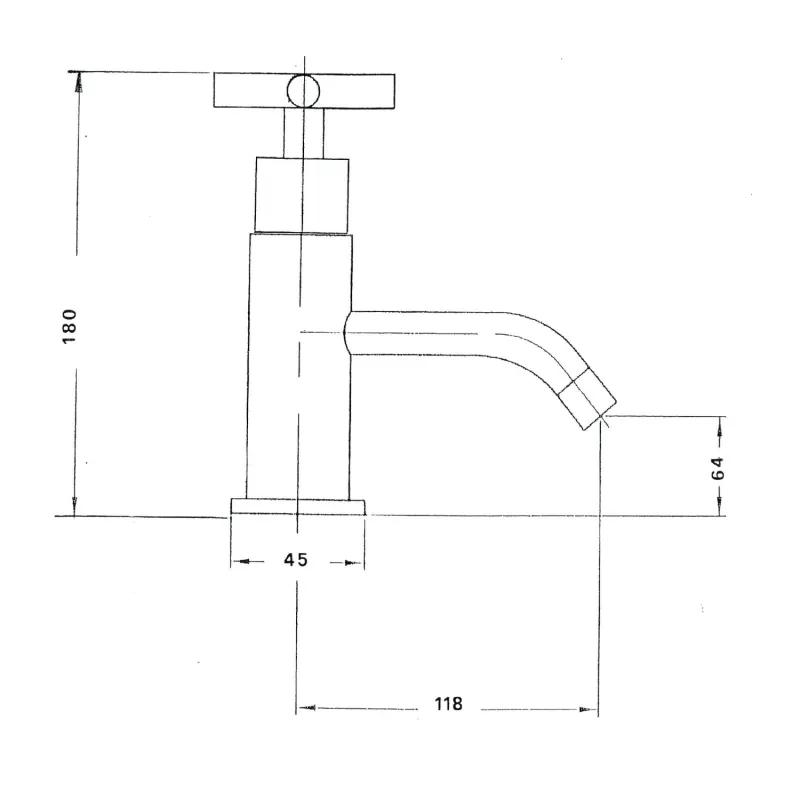 AXIA stojánkový umyvadlový ventil, chrom (512)