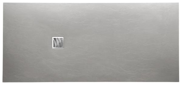 MITIA sprchová vanička z litého mramoru, obdélník 120x90x3 cm, šedá (PMS12090)