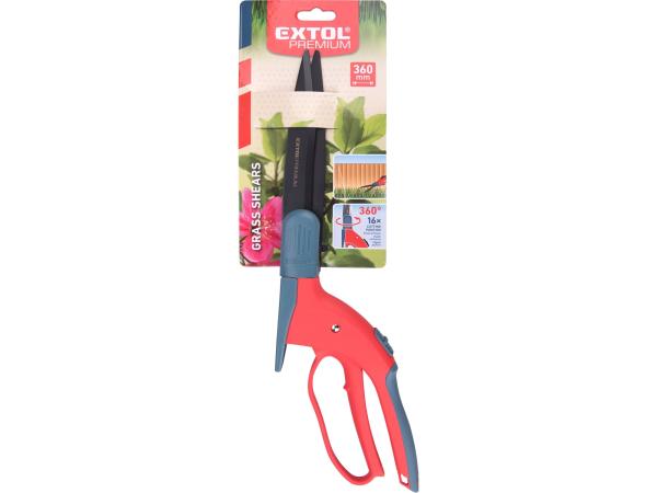 EXTOL PREMIUM 8872300 - nůžky na trávu otočné, 360mm
