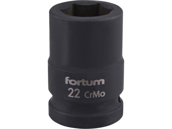 FORTUM 4703022 - hlavice nástrčná rázová 3/4", 22mm, L 52mm