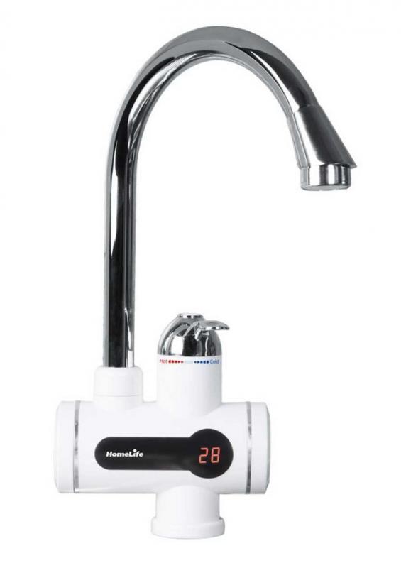 Homelife Digiterm s elektrickým ohřevem vody bílá/chrom SDR-10D-3