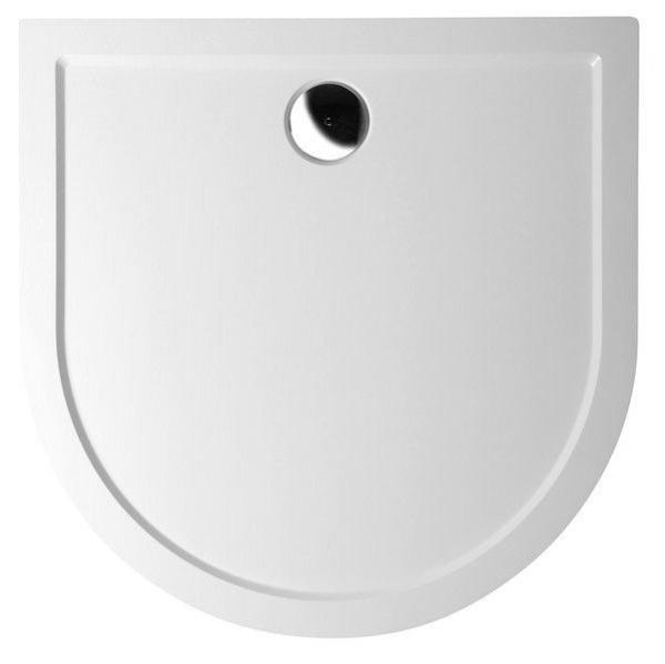 ISA 90 sprchová vanička z litého mramoru, půlkruh 90x90x4cm, bílá (50511)