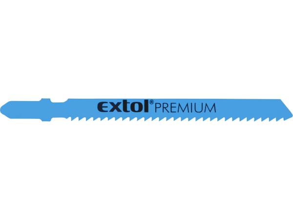EXTOL PREMIUM 8805203 - plátky do přímočaré pily 5ks, 75x2,5mm, Bi-metal