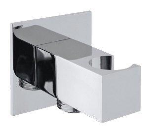 Držák sprchy hranatý, pevný, s vyústěním, chrom (SG303)