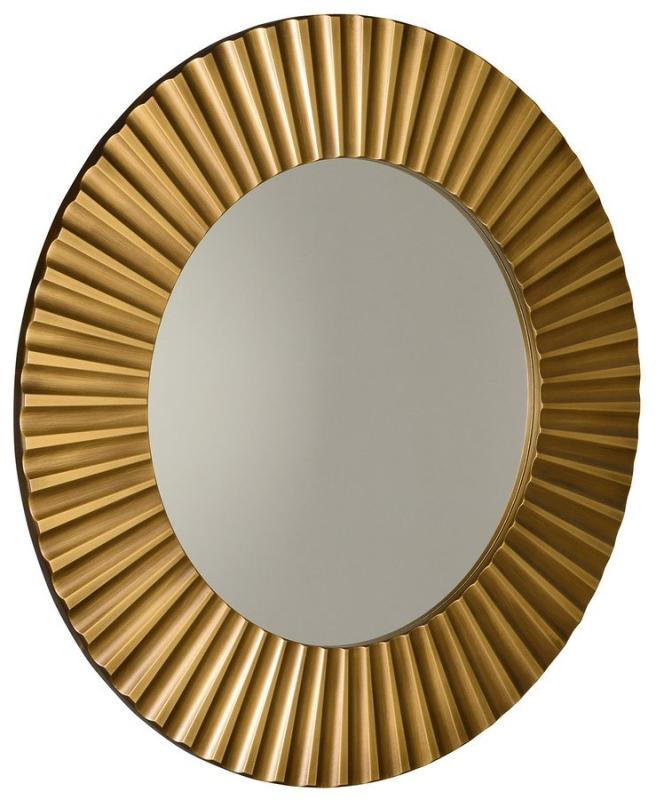 PRIDE kulaté zrcadlo v rámu, pr.90cm, bronz (PD904)