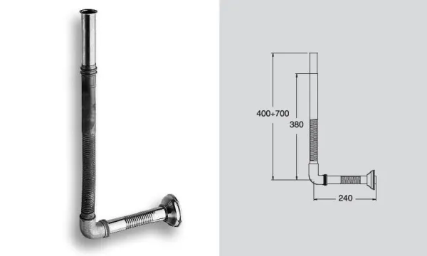 Teleskopická trubka pro podomítkový WC ventil QK82051 (AT059)