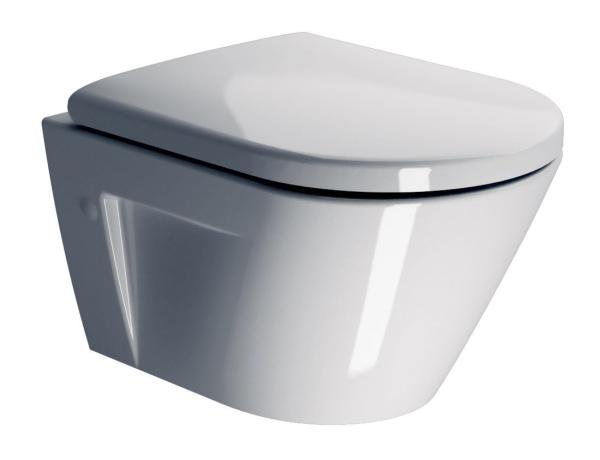 NORM závěsná WC mísa, Swirlflush, 36x50 cm, bílá ExtraGlaze