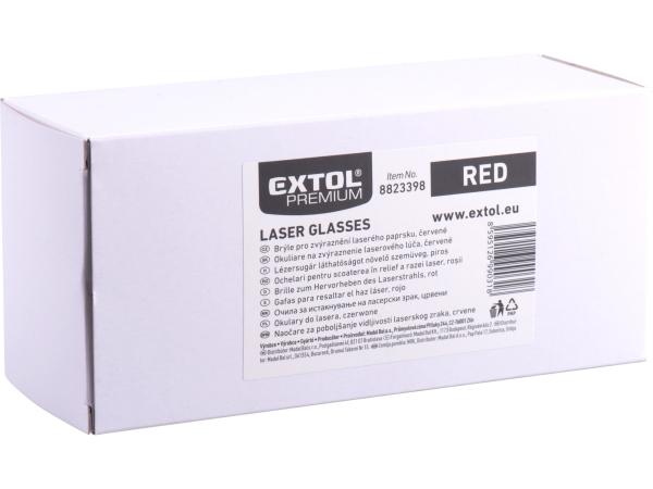 EXTOL PREMIUM 8823399 - brýle pro zvýraznění laser. paprsku, zelené