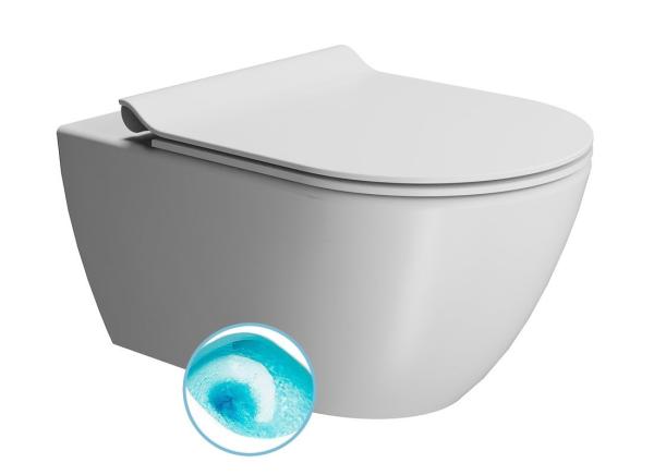 PURA závěsná WC mísa, Swirlflush, 55x36 cm, bílá dual-mat (881509)