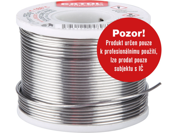 EXTOL PREMIUM 8832007 - drát pájecí trubičkový Sn60/Pb40, O 1mm, 250g