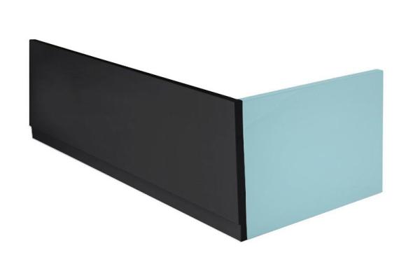 PLAIN panel čelní 160x59cm, černá mat, levý