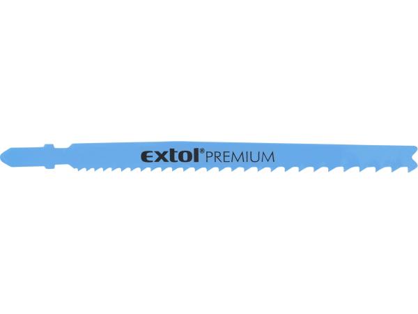 EXTOL PREMIUM 8805208 - plátky do přímočaré pily 5ks, 132x1mm, Bi-metal