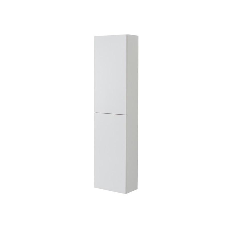 MEREO MP5077 Aira, koupelnová skříňka 157 cm vysoká, pravé otevírání, bílá, dub, šedá