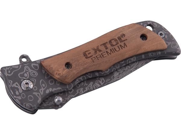 EXTOL PREMIUM 8855121 - nůž zavírací, nerez, 160/90mm