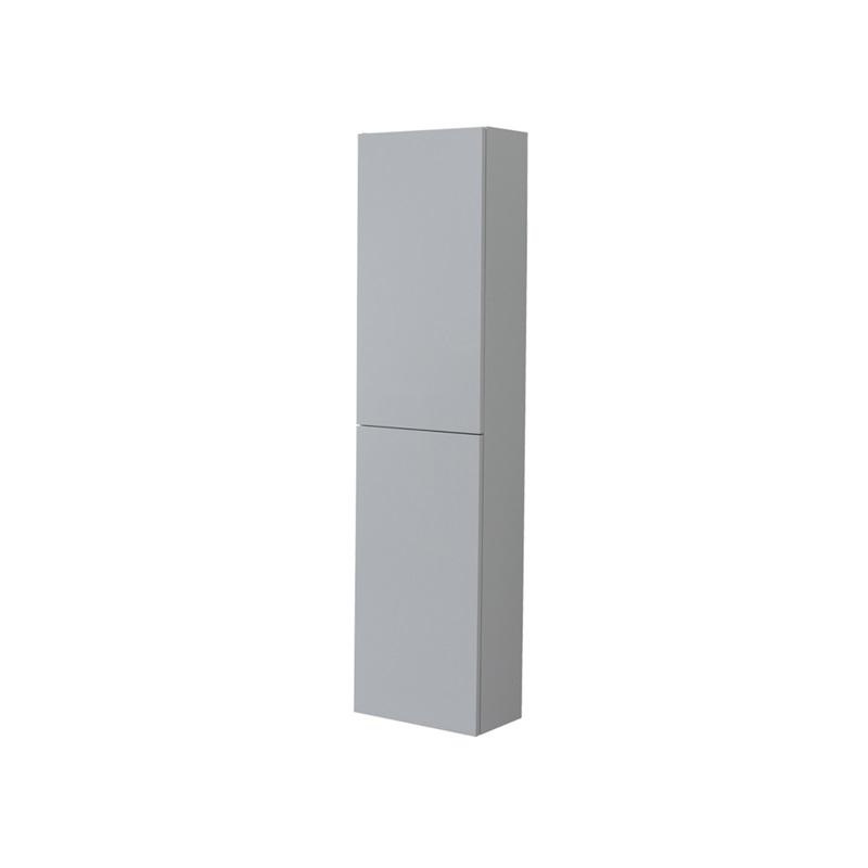 MEREO MP5077 Aira, koupelnová skříňka 157 cm vysoká, pravé otevírání, bílá, dub, šedá
