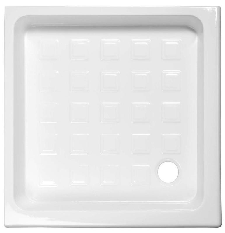 RETRO keramická sprchová vanička, čtverec 90x90x20cm (133801)