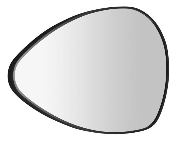 STEN zrcadlo v rámu 80x51cm, černá mat