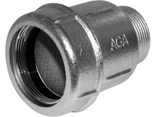 AGA AK 1" 10010003 - litinová spojka přímá - vněj. z. - voda/tl. vzduch/oleje - ocelová/HD