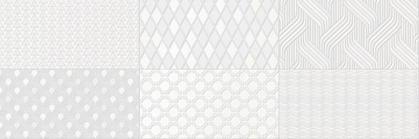 SUPERCERAMICA CAMALEONTE obklad Decor Mix Blanco 20x60 (bal=1,44 m2) (CAM001)