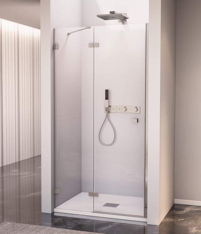 FORTIS EDGE sprchové dveře do niky 900mm, čiré sklo, levé