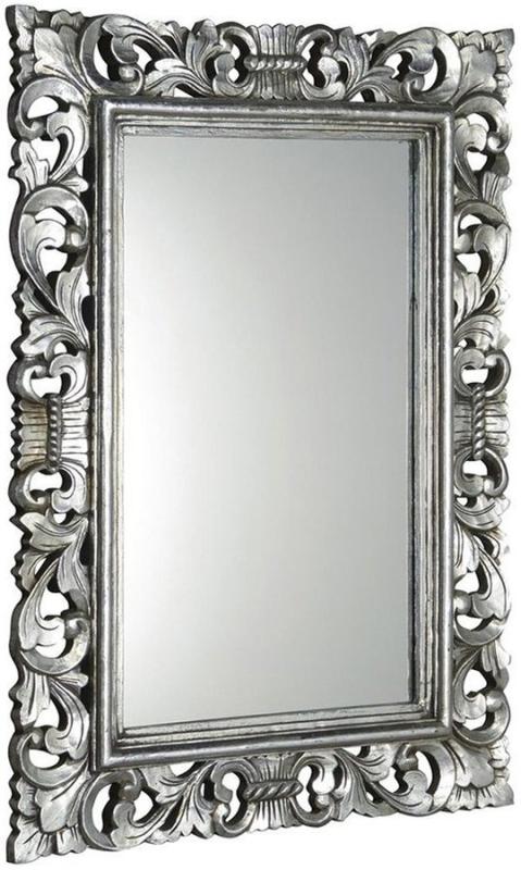 SCULE zrcadlo v rámu, 80x120cm, stříbrná (IN308)
