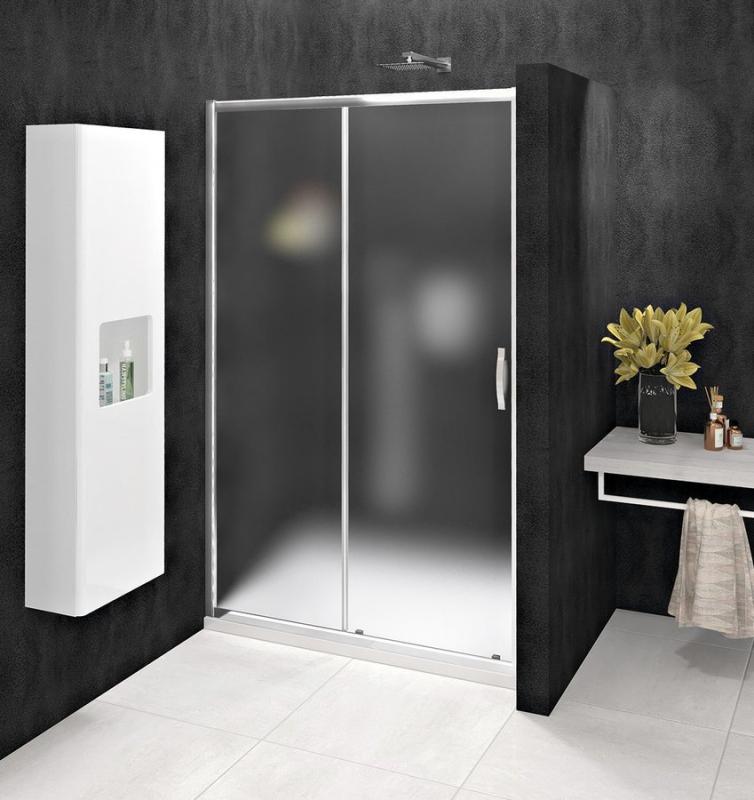 SIGMA SIMPLY sprchové dveře posuvné 1000 mm, sklo Brick (GS4210)