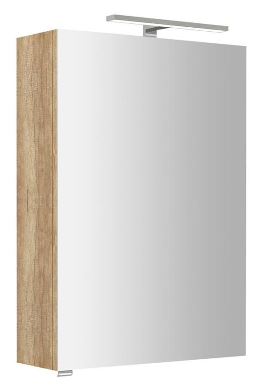 RIWA galerka s LED osvětlením, 50x70x17cm, dub alabama
