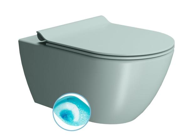 PURA závěsná WC mísa, Swirlflush, 55x36 cm, ghiaccio dual-mat (881515)