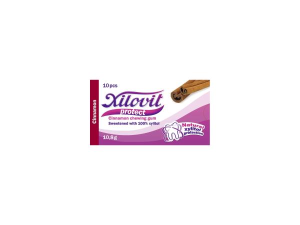 žvýkačky Xilovit protect SKOŘICE 10,8g, 1blistr=10 žvýkaček