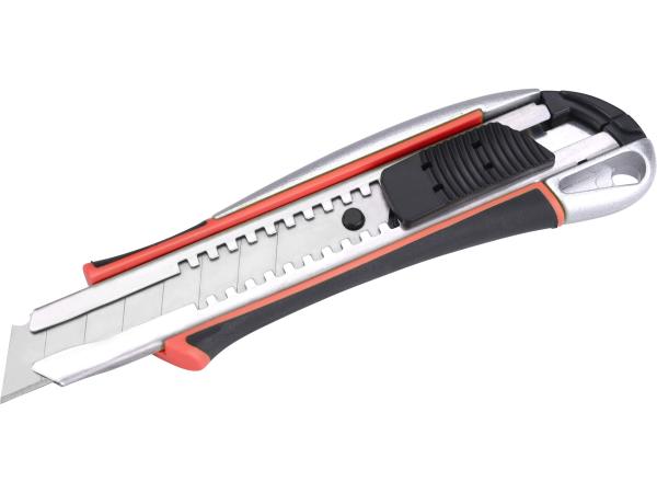EXTOL PREMIUM 8855024 - nůž ulamovací kovový s výstuhou, 18mm Auto-lock