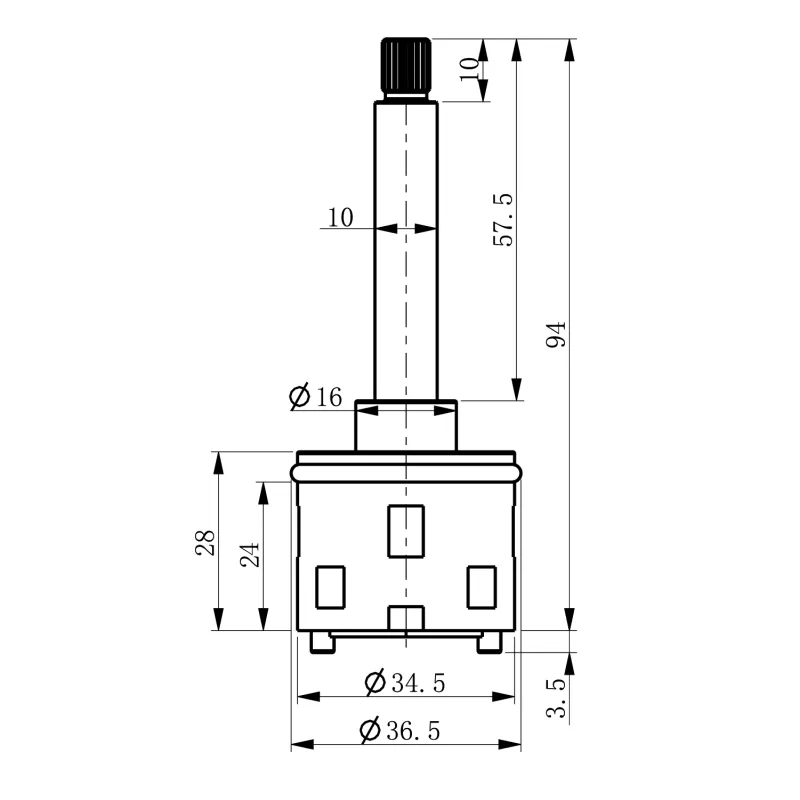 Přepínač kartuše (KU382, 1102-62, RH399) (NDKU382-1)