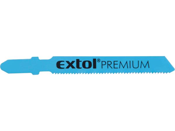 EXTOL PREMIUM 8805401 - plátky do přímočaré pily 5ks, 51x1,2mm, HSS