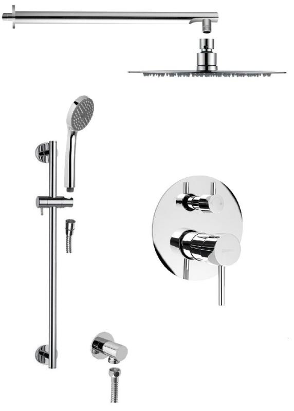 RHAPSODY podomítkový sprchový set s pákovou baterií, 2 výstupy, posuvný držák sprchy (5583Q-02)