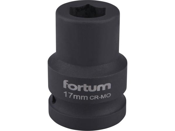 FORTUM 4703017 - hlavice nástrčná rázová 3/4", 17mm, L 52mm