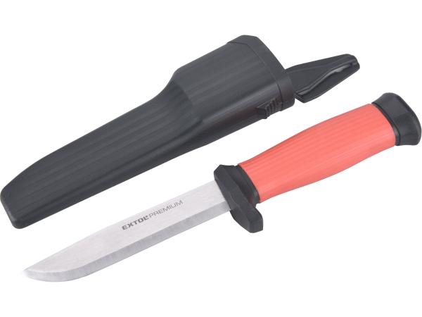EXTOL PREMIUM 8855101 - nůž univerzální s plastovým pouzdrem, 223/120mm