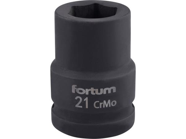 FORTUM 4703021 - hlavice nástrčná rázová 3/4", 21mm, L 52mm