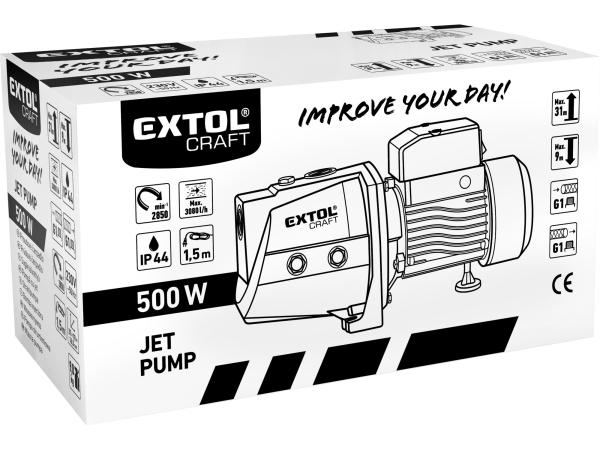 EXTOL CRAFT 414262 - čerpadlo proudové, 500W, 3080l/hod