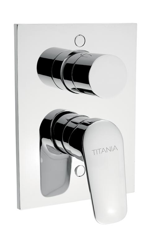 Vanová sprchová podomítková s přepínačem Titania Pure chrom