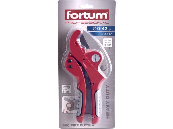 FORTUM 4775010 - nůžky na plastové trubky, O 0-42mm