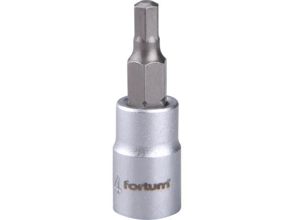 FORTUM 4701604 - hlavice zástrčná 1/4" imbus 1/4", H 4, L 38mm