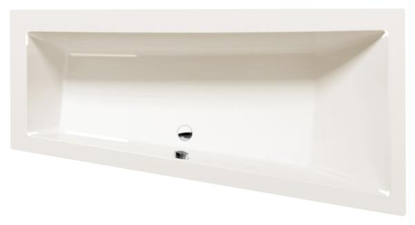 ANDRA R asymetrická vana 160x90x45cm, ivory