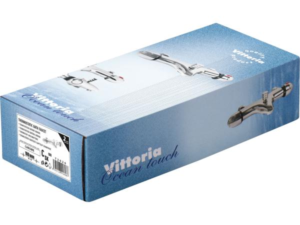 VITTORIA 72026 - baterie termostatická vanová, 100mm, ram. 7cm, keramický ventil, chrom