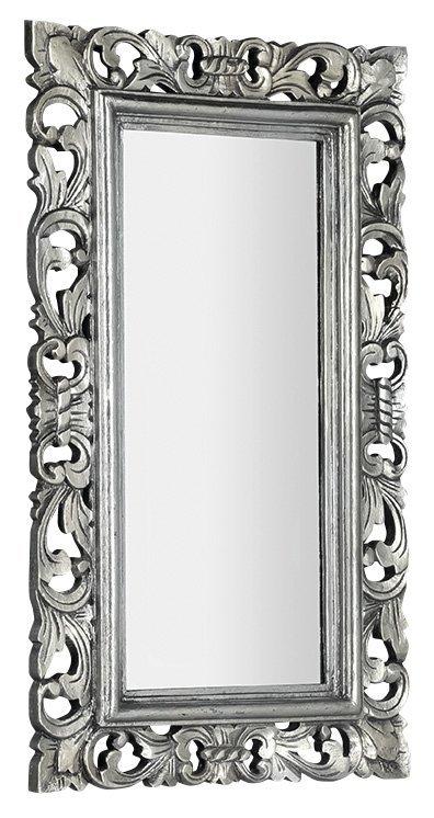 SAMBLUNG zrcadlo v rámu, 40x70cm, stříbrná (IN109)