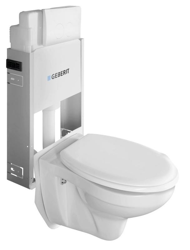 WC SADA závěsné WC Taurus s nádržkou a tlačítkem Geberit, pro zazdění (WC-SADA-15)