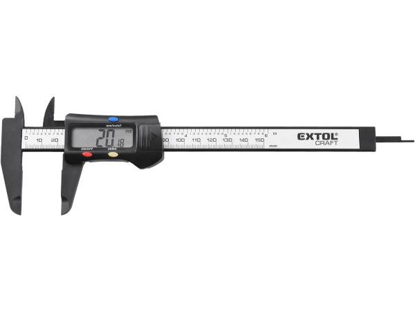 EXTOL CRAFT 925200 - měřítko posuvné digitální plastové, 0-150mm