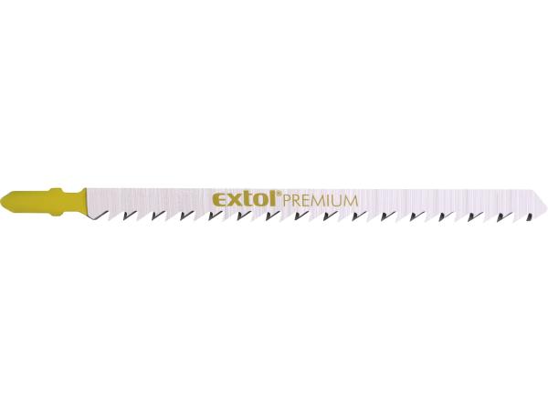 EXTOL PREMIUM 8805012 - plátky do přímočaré pily 5ks, 126x4,0mm, HCS