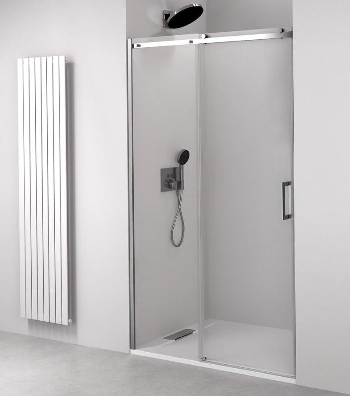 THRON LINE ROUND sprchové dveře 1400 mm, kulaté pojezdy, čiré sklo