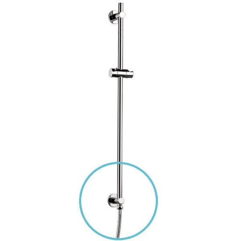 Sprchová tyč s vývodem vody, posuvný držák, 720mm, chrom (1202-08)